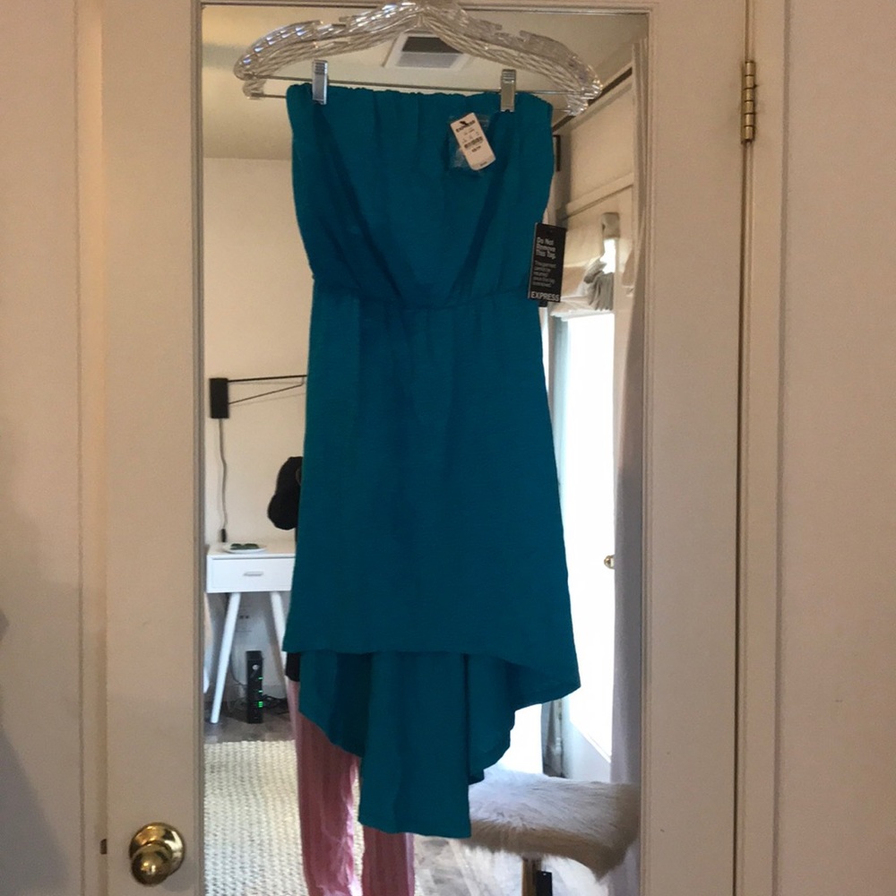 Blue flowy dress